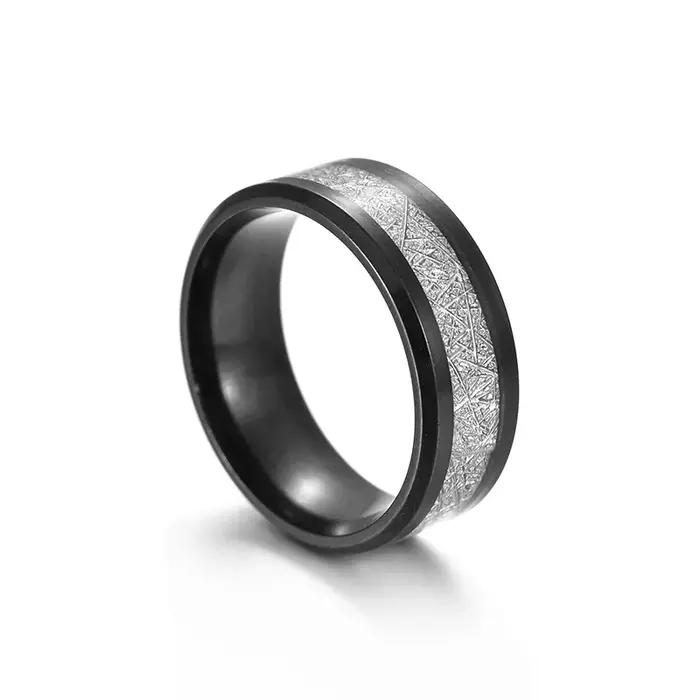 Bague Rime en acier inoxydable pour hommes et femmes, couleur or argent noir, accessoires gothiques unisexes, tendance, ne se décolore pas, bijoux unisexe, cadeau