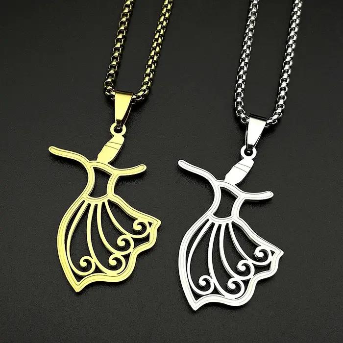 Collier Pendentif Danseuse Flamenco pour Femmes et Filles