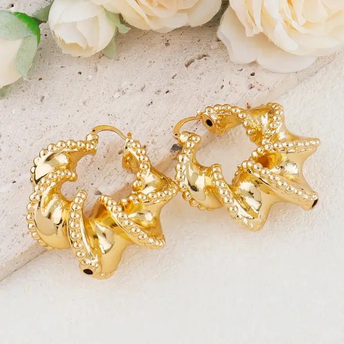 Ensemble de bijoux africains plaqués or 18 carats pour femmes