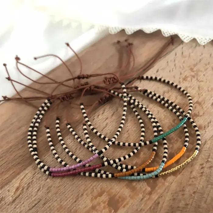 KKBEAD Miyuki Bracelets pour Femme bijoux Bracelet de perles fait à la main Boho délicat graines de verre