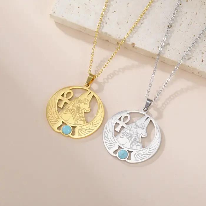 Dreamtime – collier avec pendentif en forme d'egypte égyptienne antique