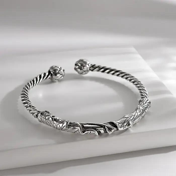 Bracelet Vintage en Argent 925 Brcorporelle pour Homme