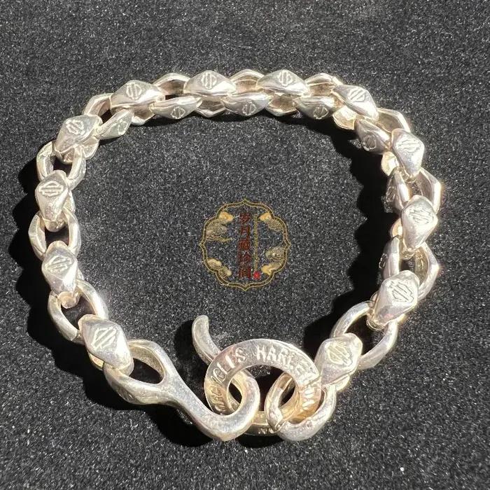 Bracelet Artisanal en Argent Tibétain S925 Style Vintage Chinois 2026 Unique et Original Bijou Ethnique pour Occasions Spéciales Unisexe