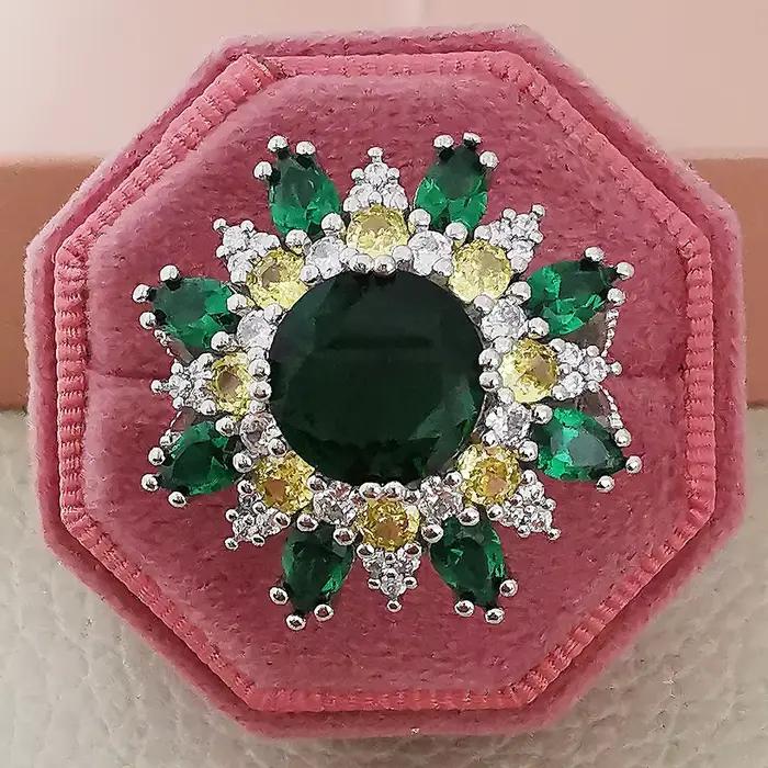 Bague de fiançailles ouverte pour femme