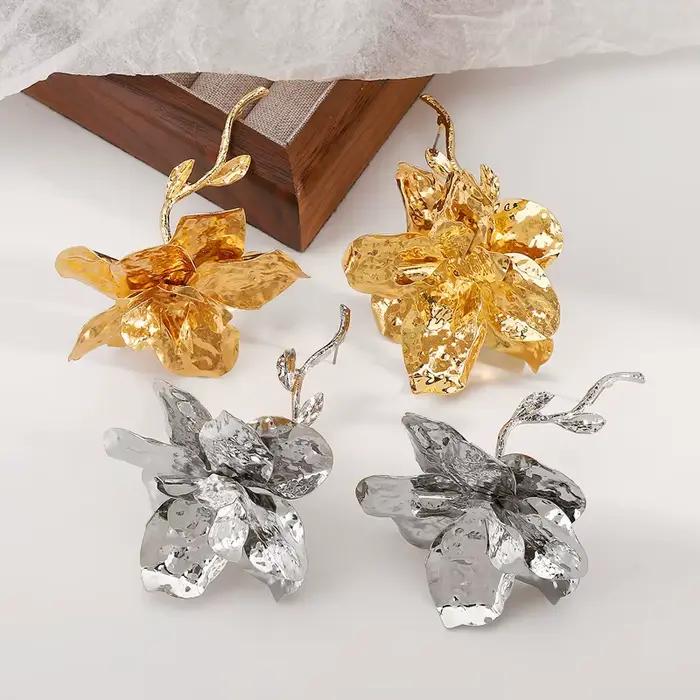 Boucles d'oreilles Vintage en métal pour femmes