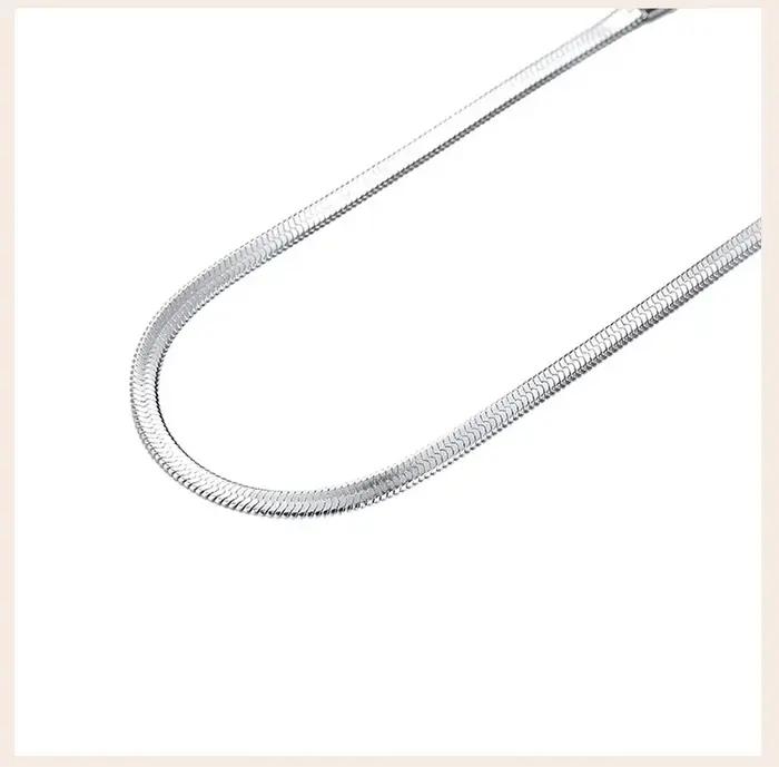 Collier à chevrons en argent 925 élégant pour femmes parties et occasions spéciales avec certificat officiel