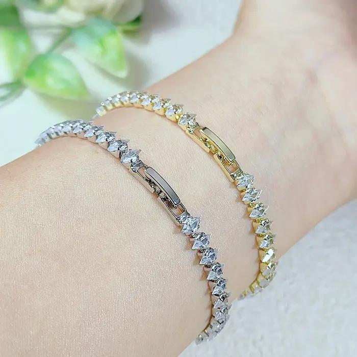 Bracelet de Tennis délicat de luxe pour femmes