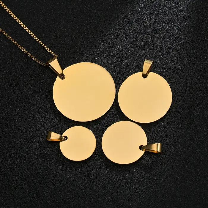 Collier personnalisé en acier inoxydable avec gravure de photo ou texte pour femmes occasions spéciales anniversaires fiançailles cadeau d'anniversaire mariage
