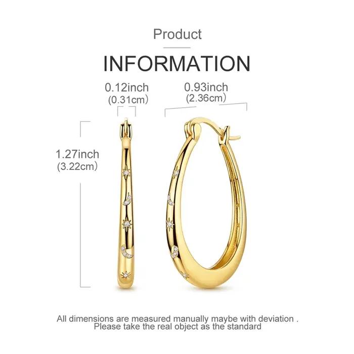 Boucles d'oreilles en argent sterling 925 pour femmes
