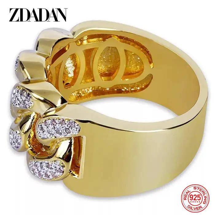 Bague en argent Sterling 925 sertie de zirconium blanc élégante alliance de mariage pour femmes occasions spéciales engagement romantique