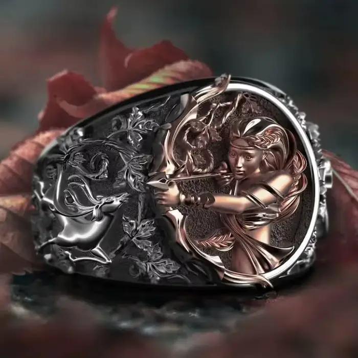 Bague déesse grecque Artemis