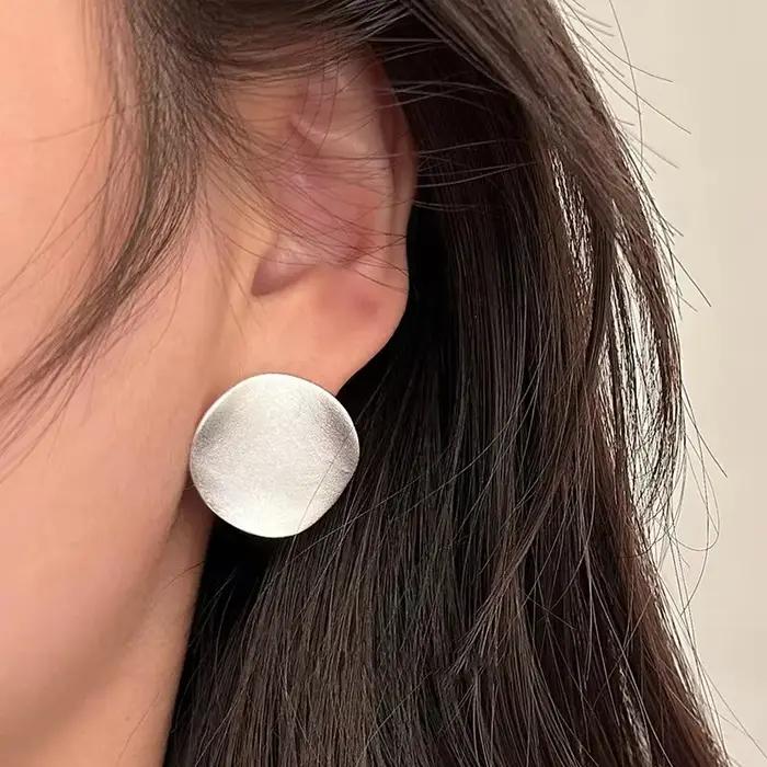 Boucles d'oreilles vintage en argent sterling 925 serties de zirconium blanc pour femmes, bijoux classiques, tendance et élégants pour cérémonies et soirées