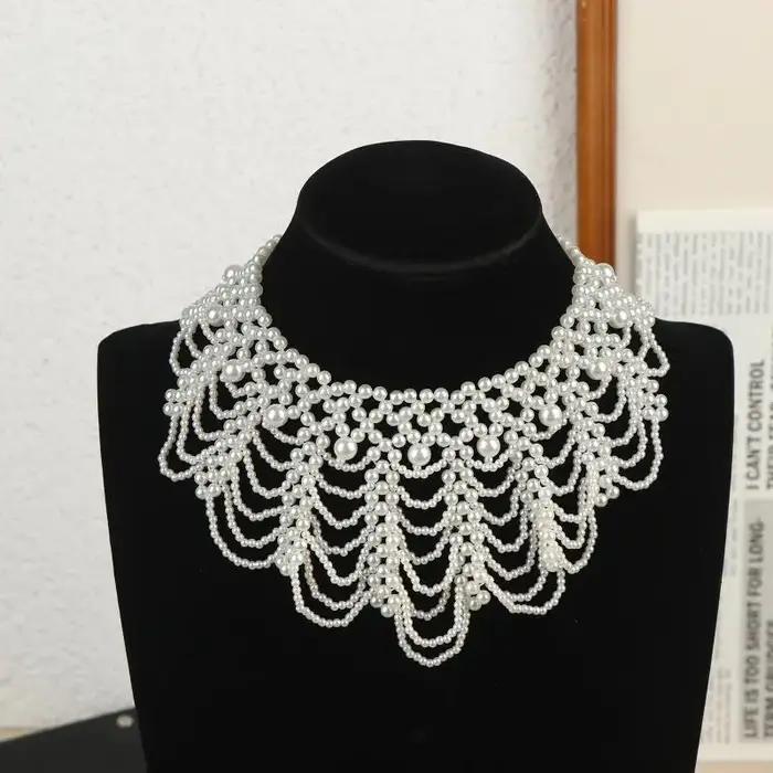 Collier de perles multicouches pour femmes