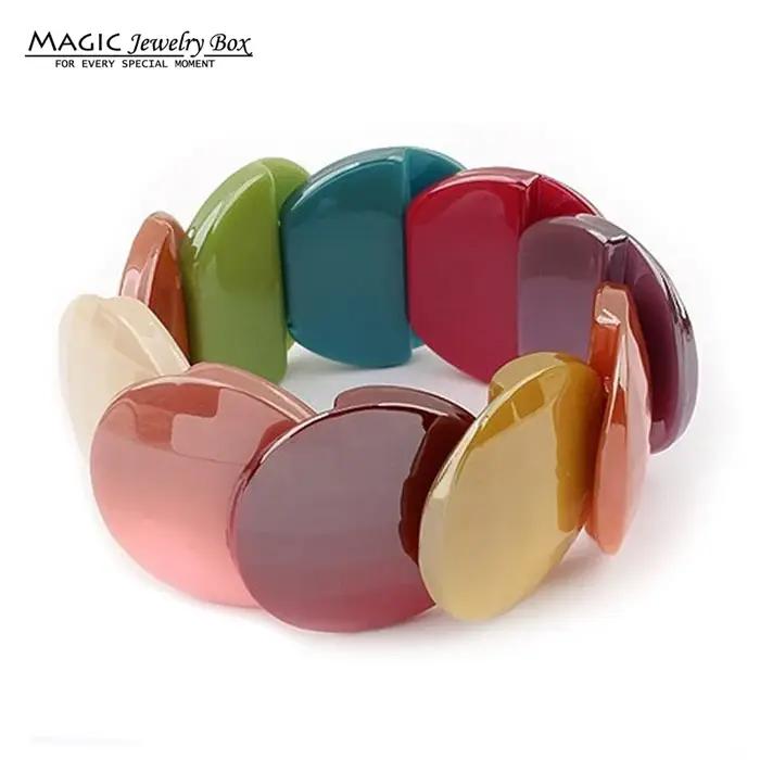 Bracelets à bulles en résine bohème pour femme