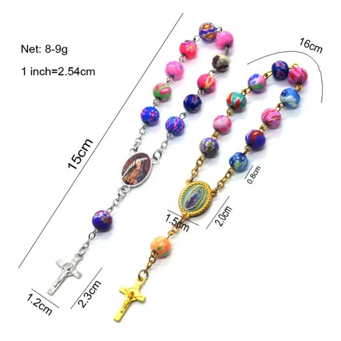 Chapelet perle Bracelet catholique pendentif vierge marie bijoux religieux chrétien centres de table