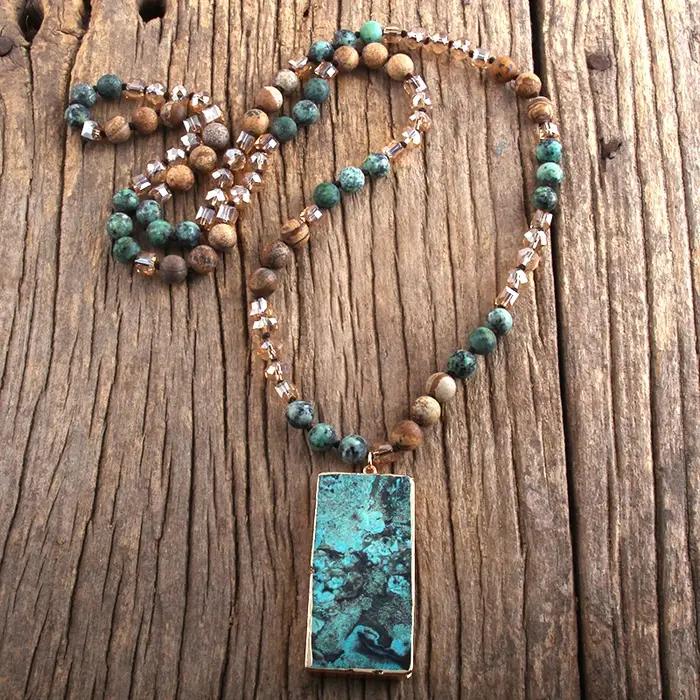 RH Fashion – collier bohème en pierres naturelles