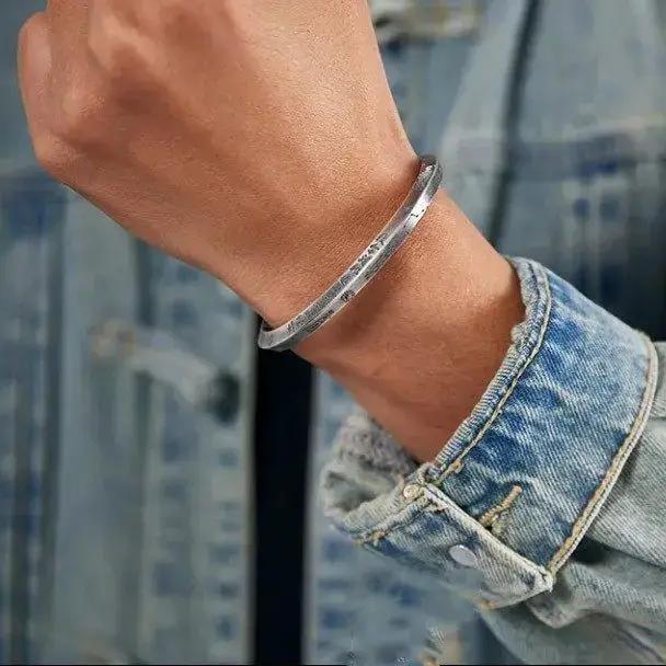 Lei Zu Tabu Tao Qi Big Dipper Edict Tai Chi huit diagrammes bénédiction diamant Bracelet Style chinois Vintage