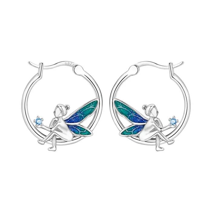 Orstarry – boucles d'oreilles en argent Sterling S925, contes de fées sur les elfes, bijoux pour fem