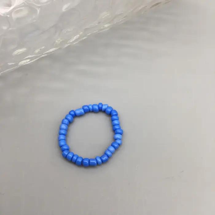 Bagues en perles de rocaille simples pour femmes