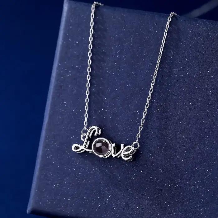 Collier avec projection de photo personnalisée | Pendentif souvenir personnalisé avec votre image