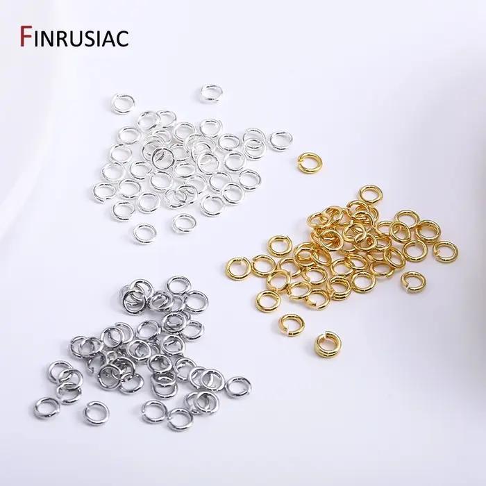 Anneaux de saut plaqués or 18 carats pour la fabrication de bijoux