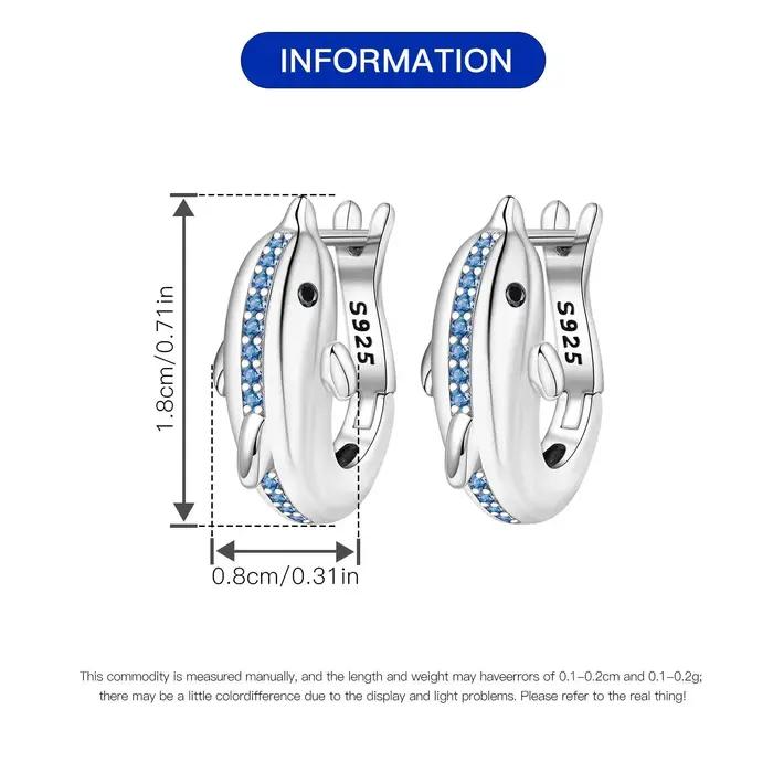MISEFF – boucles d'oreilles en argent Sterling S925