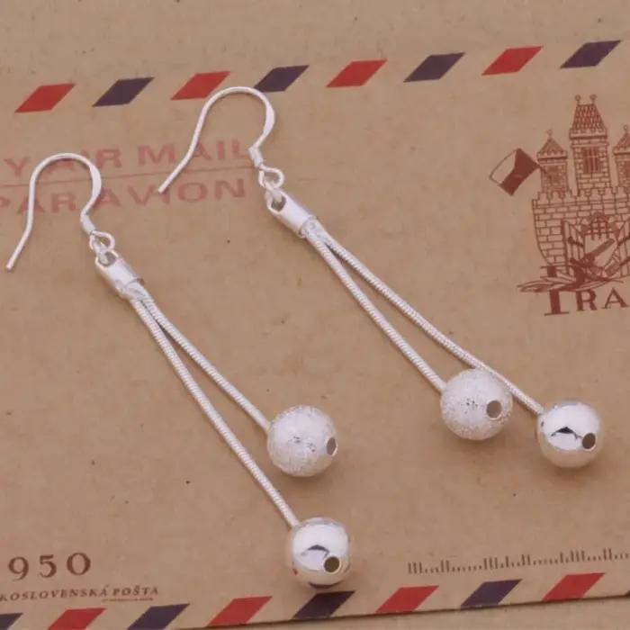 Nouvelles boucles d'oreilles en argent sterling 925, breloques pour femmes, bijoux de mariage, bijou