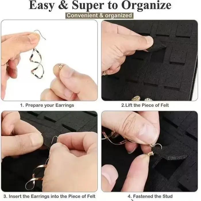 Porte-bijoux organisateur boucle d'oreille collier