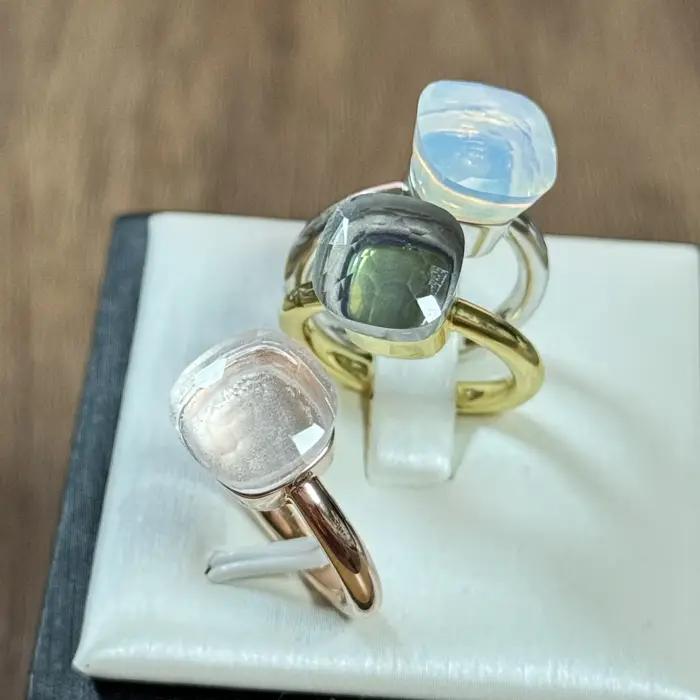 Bague en cristal empilable classique pour femme
