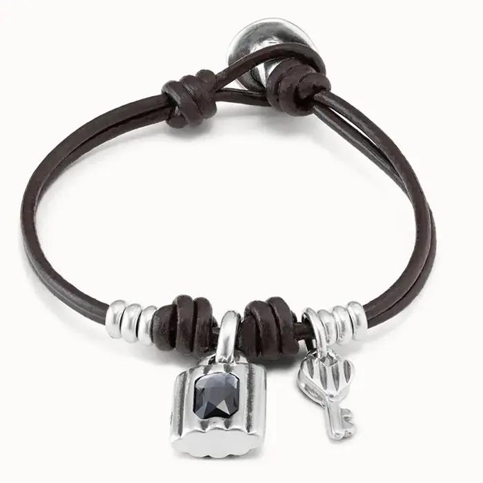 Bracelet Cadenas Gris en Cristal Style Décontracté Quotidien Mignon pour Fille Été 2025 – Accessoire Femme