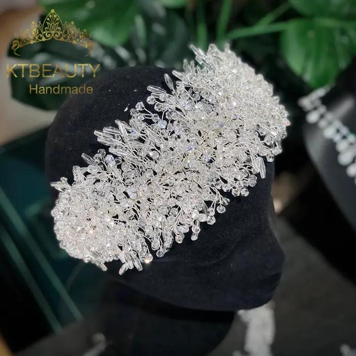 Diadème en zircone cubique à motifs étoiles flexible pour femmes, accessoire de cheveux pour occasions spéciales et mariages