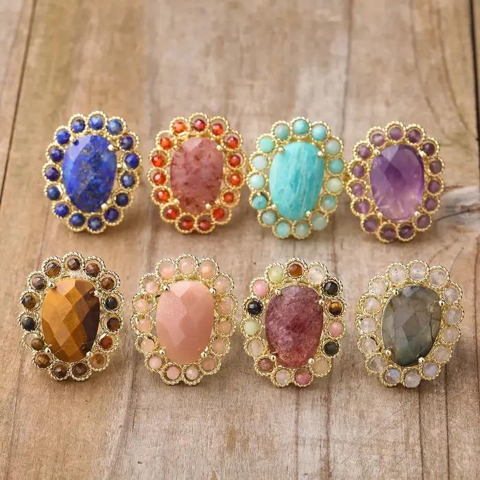 Bague en cristal naturel