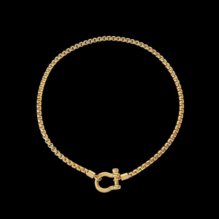 Mariasz – colliers minimalistes en acier inoxydable pour femmes, mousqueton en fer à cheval, collier de verrouillage à vis, chaîne en corde, bijoux Vintage, cadeau