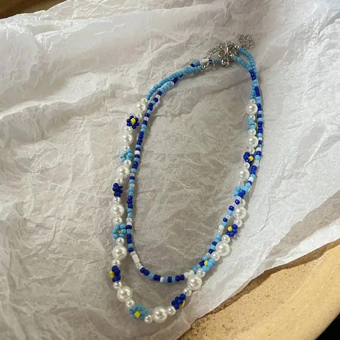 Ensemble de colliers de perles de style bohème pour femmes