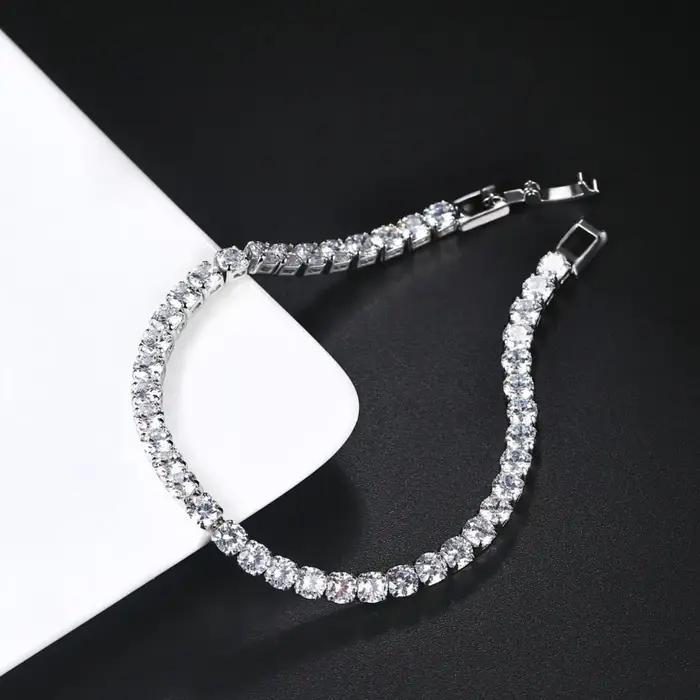 Bracelet de Tennis en cristal de luxe pour hommes