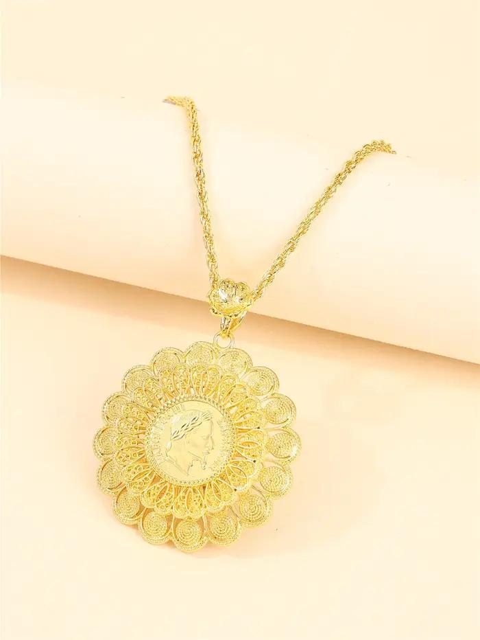 Pendentif de collier plaqué or pour femmes