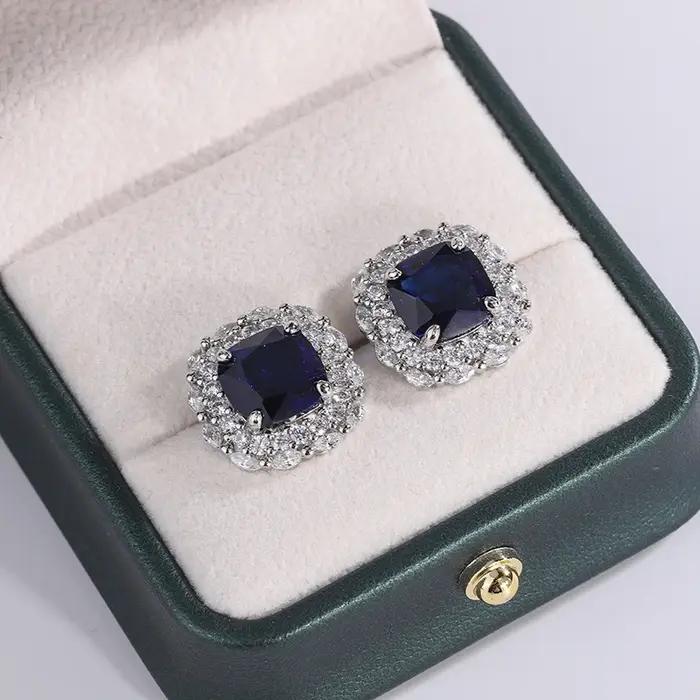 Boucles d'oreilles plaquées argent 925 pour femmes