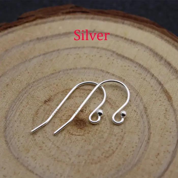 Boucles d'oreilles hypoallergéniques en argent Sterling 100% 925, 2 pièces, crochet Anti-allergie, f
