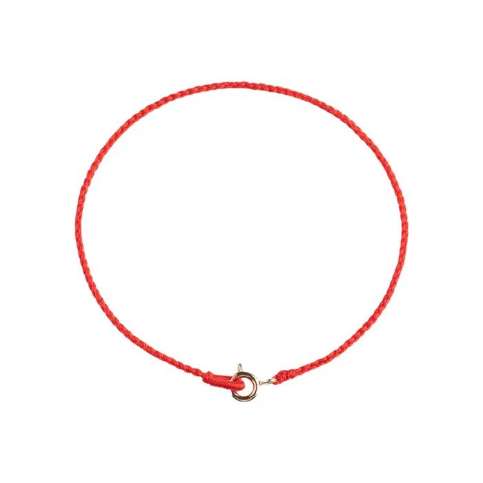Bracelet en fil rouge tressé à la main, style féminin, motif rayé simple, tendance été 2025, bijoux unisexes faits main DIY