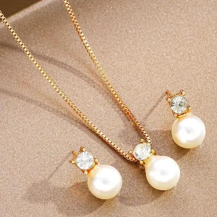 Bijoux en fausses perles pour femmes, style français, luxe discret, adaptés à un usage quotidien, aux fêtes, aux banquets, cadeau parfait