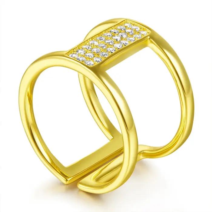 Bague ouverte en argent Sterling 925 massif pour femmes