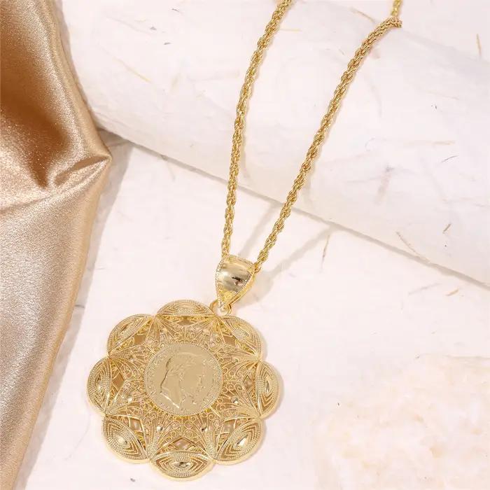 Collier de Dubaï Style Vendange Géométrique Bijoux de Corps Pour Femme Occasions Spéciales Punk Français Musulman
