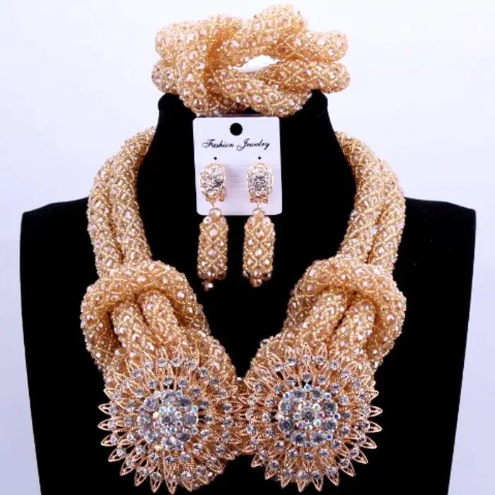 Ensembles de bijoux africains de luxe pour femmes mariées