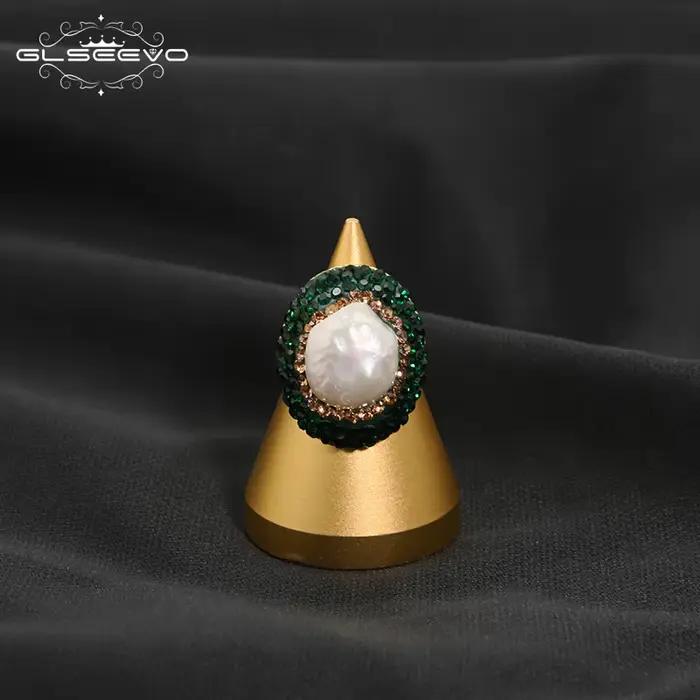 Bague en Perles Baroques Naturelles Irrégulières pour Femme