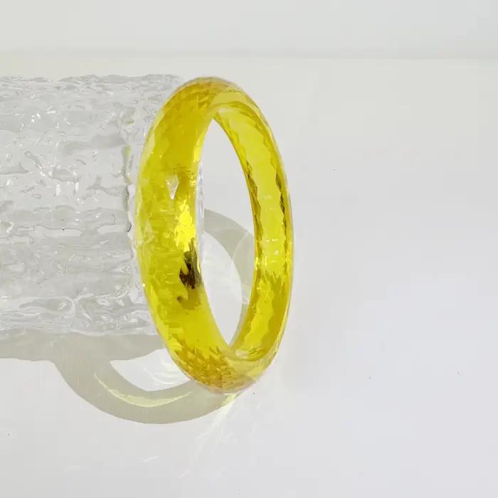 Bracelet en résine colorée transparente à découpe géométrique exquise Tocona Fashion, bijoux d'été s