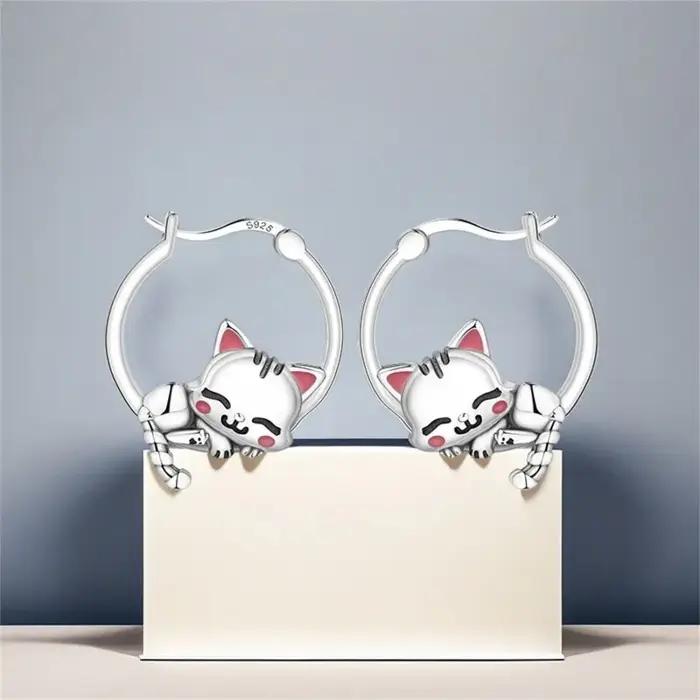MISEFF – boucles d'oreilles en argent Sterling S925