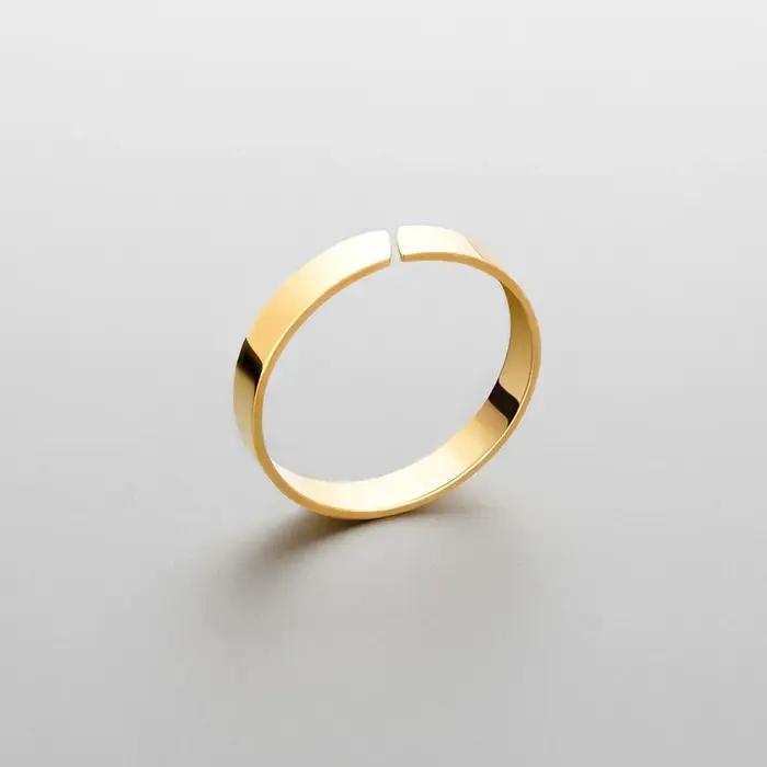 Bague ELANDIS en acier inoxydable plaqué or 18 carats largeur 4mm 5mm pour hommes occasions spéciales anniversaire fête bureau école cadeau couple