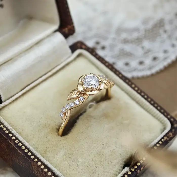 LAMOON – bagues en pierres précieuses Moissanite pour femmes, en argent Sterling 925, élégantes, de luxe, plaquées or, accessoires de bijoux fins, cadeau RI415