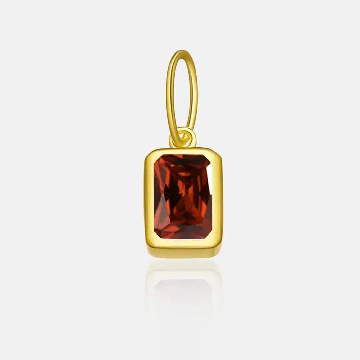 VEWANT – pendentif carré multicolore en argent Sterling 100% 925 pour femmes