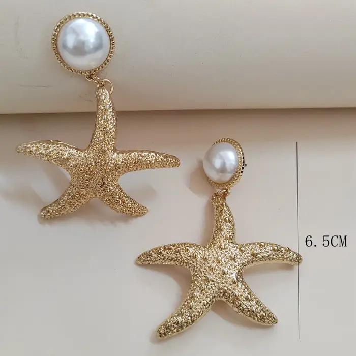 Bracelet et Bracelet étoile de mer élastiques dorés
